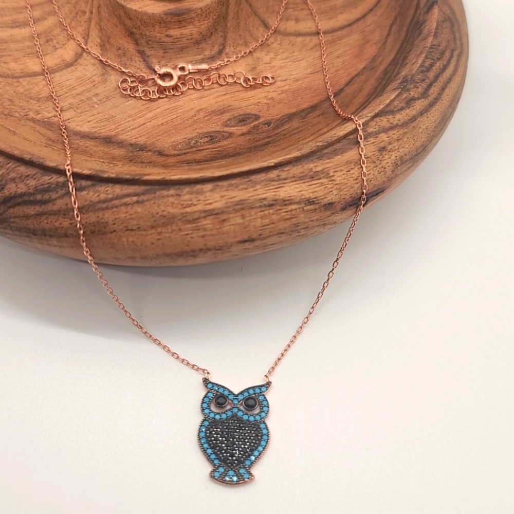 Rose Gold Color Sterling Silver Brand New Necklace